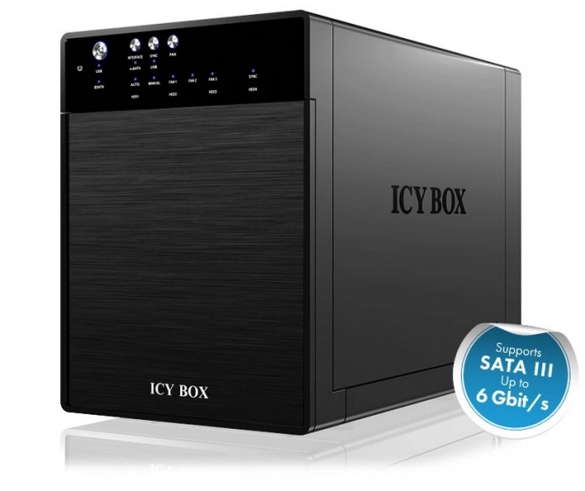 icy box 4 lemezes külső ház 3,5'' SATA HDD-hez