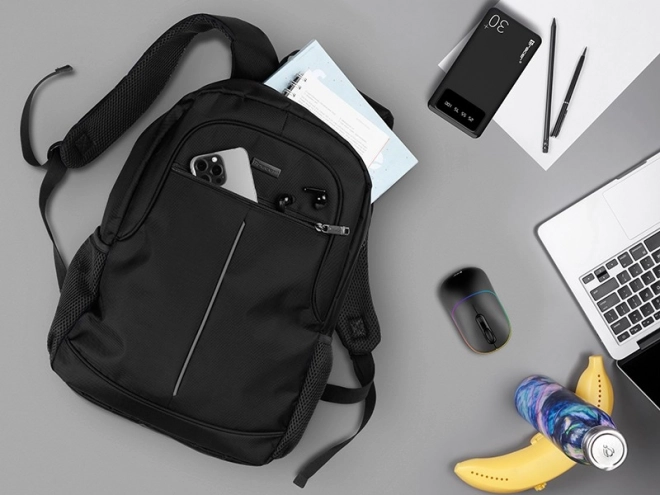 Városi laptop hátizsák 15,6 hüvelykes City Carrier fekete
