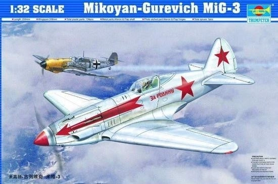 Trumpeter Mikojan-Gurevics MiG-3 műanyag modell repülőgép készlet