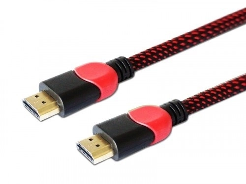 Kiváló minőségű HDMI 2.0 piros-fekete kábel 3 m