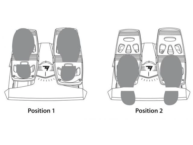 Thrustmaster repülőgép pedálok
