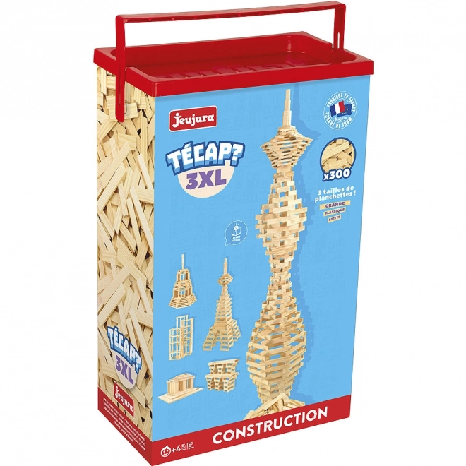 Jeujura Fa Építőkészlet Técap 3XL 300 darab