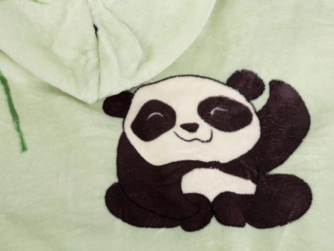 Puha panda takaró pulóver kapucnival