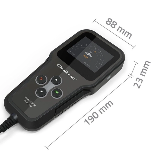 Digitális akkumulátor teszter LCD kijelzővel