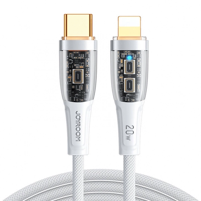 Joyroom gyors töltő USB-C Lightning kábel - fehér