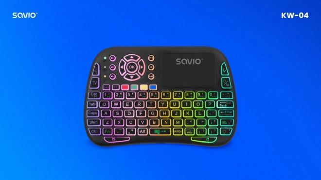 Rgb háttérvilágítású vezeték nélküli mini billentyűzet