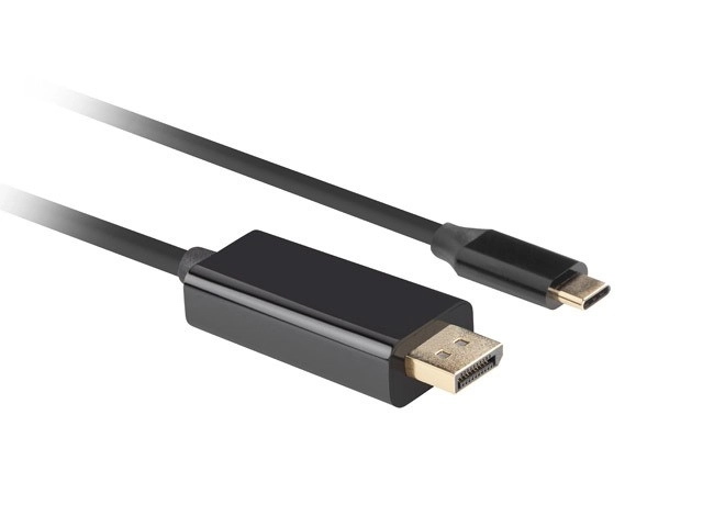 Usb-c displayport kábel 3m 4k 60hz fekete