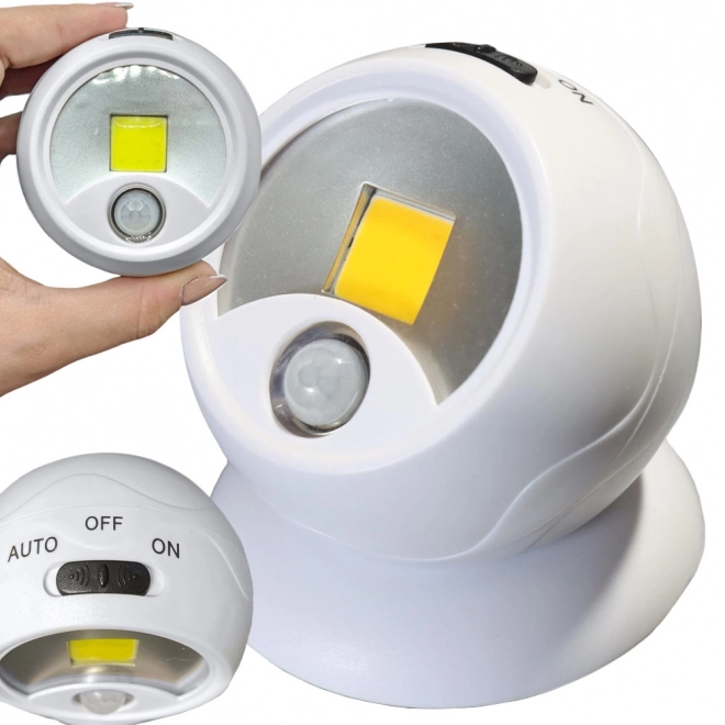 Led lámpa COB 360 fokos mozgásérzékelős