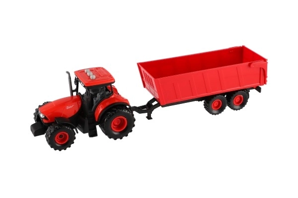 Zetor traktor utánfutóval