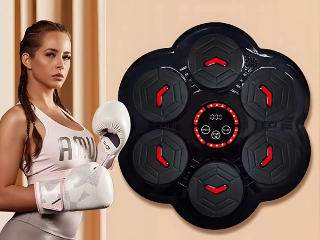 Boksz pajzs Bluetooth zenével és kesztyűkkel
