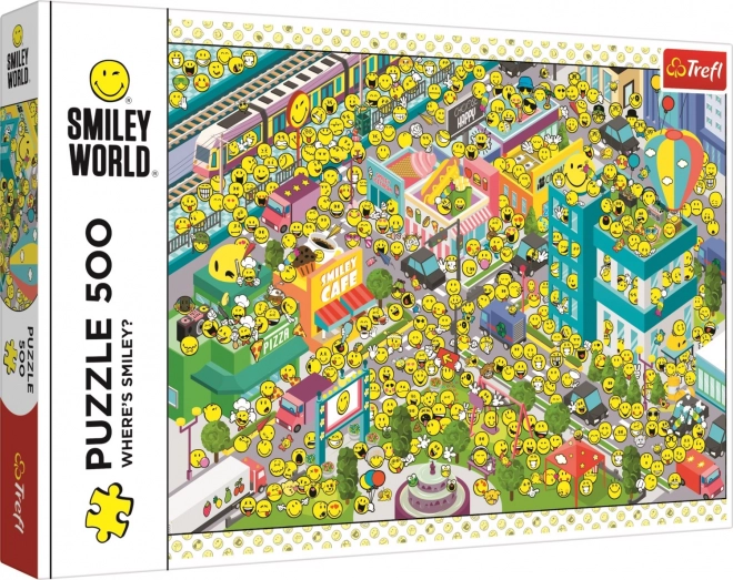 Trefl: 500 darabos Puzzle - Hol van Smiley?