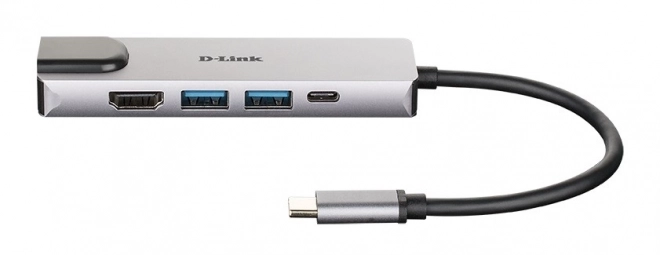 D-Link kompakt USB-C HUB HDMI-val