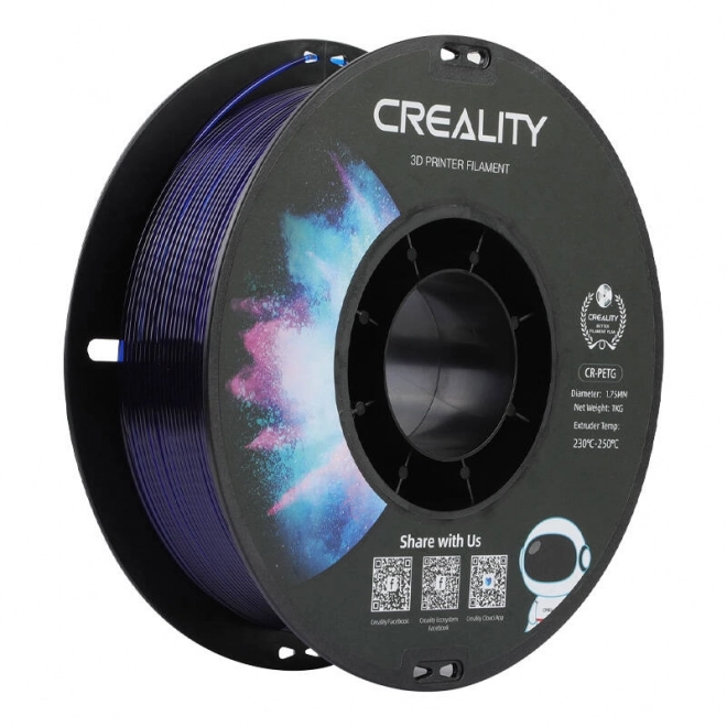 Creality átlátszó kék PETG filament