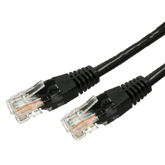 Fém Patch Kábel RJ45 UTP 2m Fekete