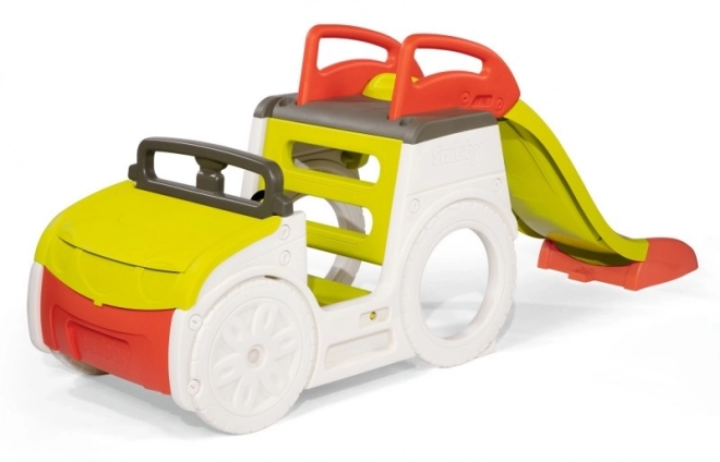 Smoby Auto Adventure csúszdával és homokozóval