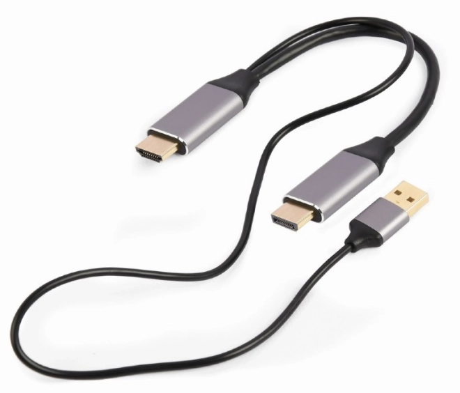 Hdmi a DP 4K adapter USB-A tápellátással