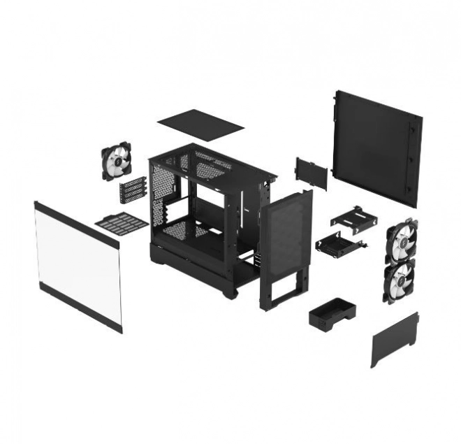 Pop Mini Air RGB fekete TG áttetsző burkolat