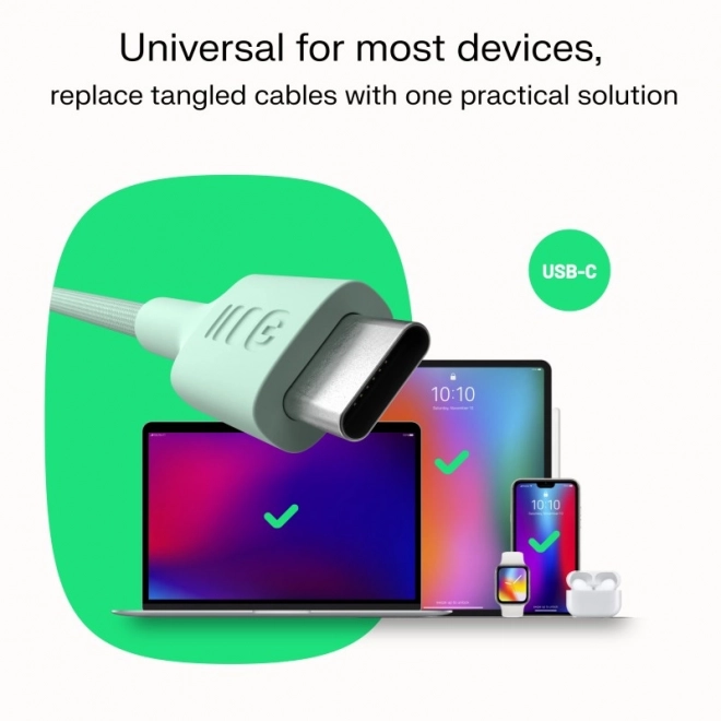 Usb-c - usb-c kábel PowerStream 100W fehér, 1,2m