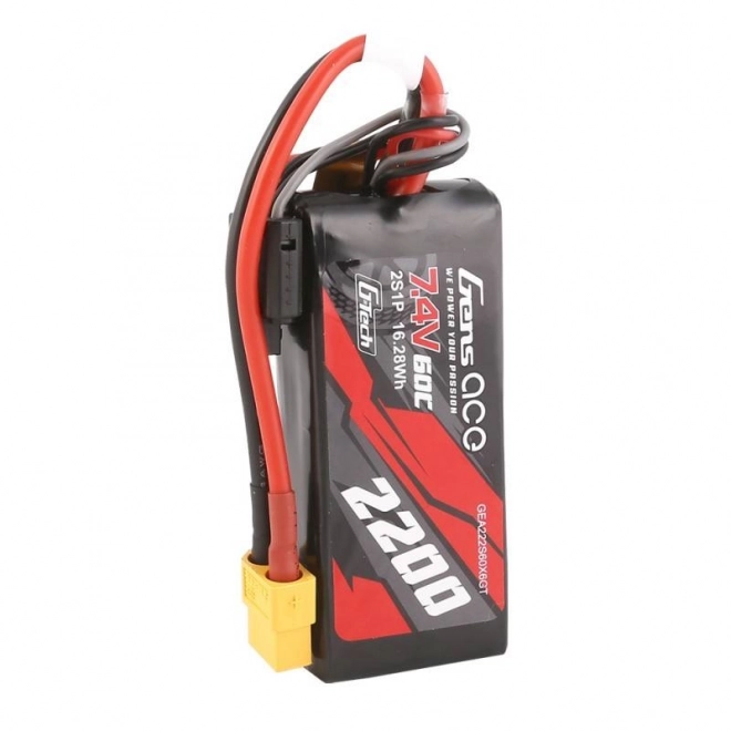 Gens Ace liPo akkumulátor 2200mAh 7,4V 60C XT60 csatlakozóval