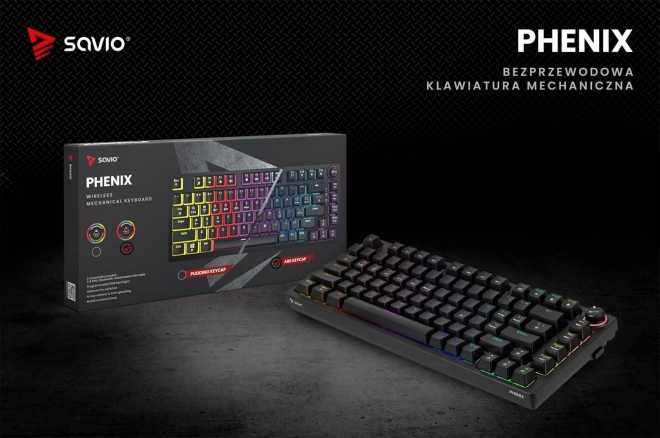 Vezeték nélküli mechanikus billentyűzet Phenix Gateron Red
