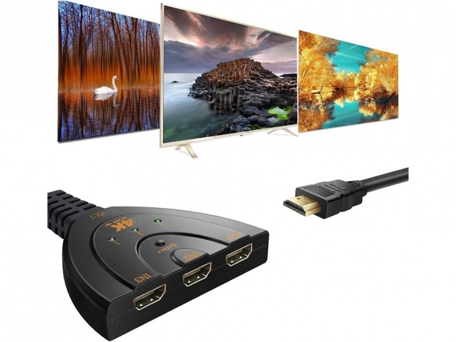 hdmi elosztó kapcsoló 3 az 1-ben 4k