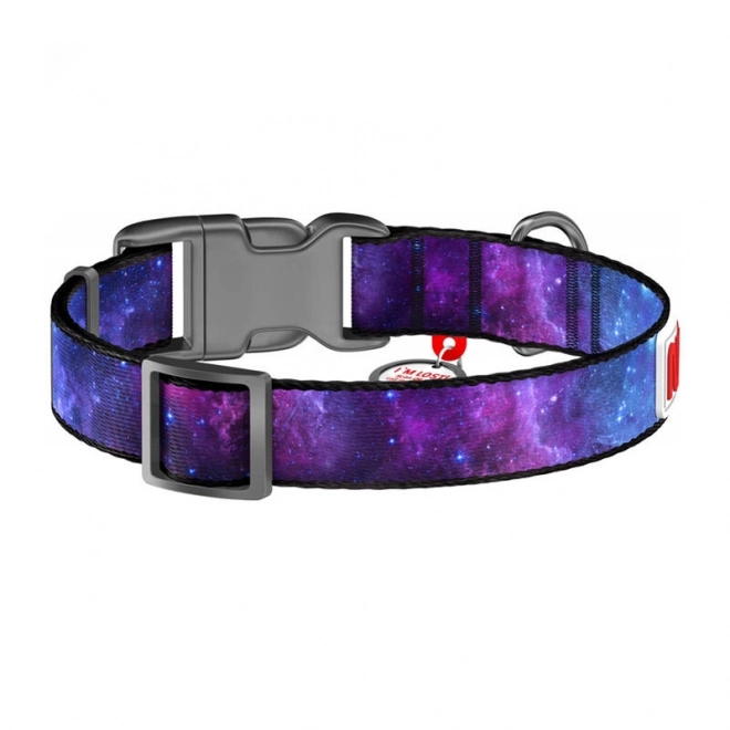 Waudog NASA stílusú nylon kutya nyakörv QR kóddal