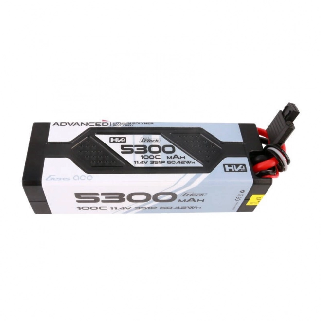 Gens ace nagy teljesítményű 5300mAh 11,4V 100C Lipo autó akkumulátor