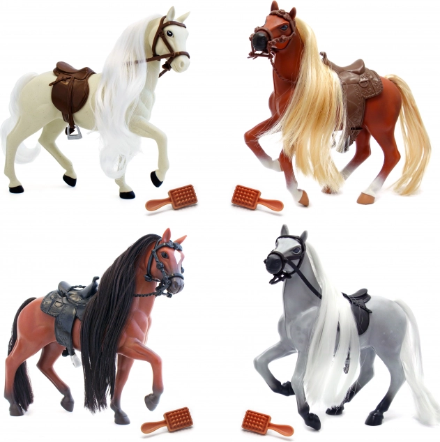 Royal Breeds ló fésűvel 18 cm