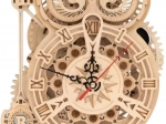 3D fából készült mechanikus puzzle Bagoly órák