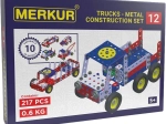 Merkur fém építőjáték, vontatójármű, 217 darab