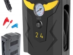 Hordozható autós kompresszor 12 V 120 W, 150 PSI manométerrel