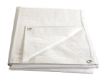 Fehér kasírozott ponyva ringlikkel, 2 × 3 m, 140 g/m²