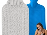 Termofor kötött huzattal, 2 l – szürke