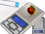 RUHHY zsebdigitális mérleg 500 g, 0,1 g pontossággal