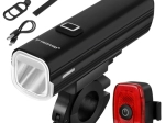 Trizand LED kerékpáros lámpa 1000 lm USB-C powerbank funkcióval (első + hátsó)