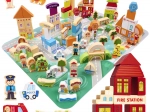 Fa oktatási város puzzle 120 darab