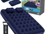 Bestway velúr felfújható matrac Queen 203 × 152 cm pumpával és párnákkal