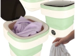 Összecsukható utazó mini mosógép, 12 l, zöld