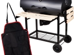 CURRON BigBend GM2020 hordó alakú kerti grill esővédő köpenygallérral