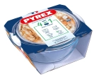 Kerek, fedeles sütőtál 3 l PYREX üveg