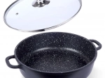 Gránit serpenyő üvegfedővel GRANDE 28 cm