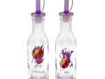 TORO üveg olaj- és ecetes palackok 180 ml – levendula, 2 db