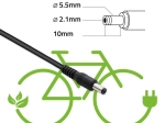 36 V-os (42 V, 2 A) e-bike töltő 5,5 × 2,1 mm csatlakozóval