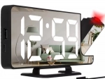 IZOXIS digitális ébresztőóra vetítéssel és tükrözött kijelzővel