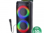hordozható Bluetooth hangszóró MEDIA-TECH FUNBOX BT karaokeval és RGB háttérvilágítással