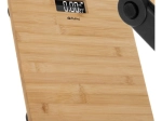 Bambusz személymérleg LCD kijelzővel, 180 kg