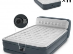 INTEX Deluxe felfújható ágy elektromos pumpával 236 × 152 cm