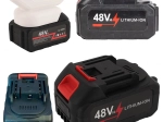 Univerzális 48V Li-ion akkumulátor 6000 mAh kéziszerszámokhoz és kerti gépekhez