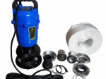 Szennyvízszivattyú tiszta és szennyezett vízhez 750 W, darálóval és tömlővel