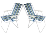 Összecsukható strandfotel kartámaszokkal